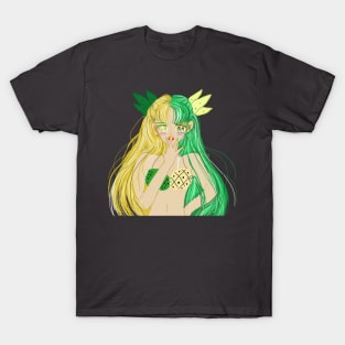 Anime Japanese cartoon style , pineapple girl T-Shirt